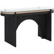 Adora 60 X 20 inch Clear / Black Console Table
